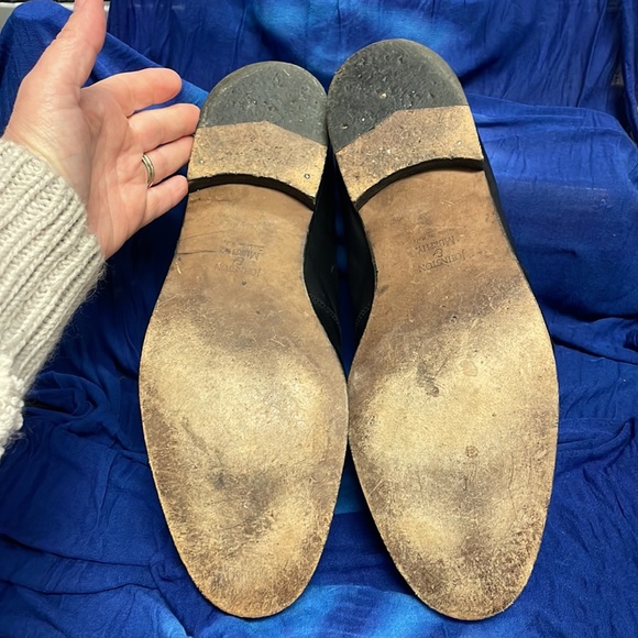 Johnston & Murphy Cellini Made In Italy Gator Textile Tassel Black Loafer Sz 10 - Picture 7 of 7